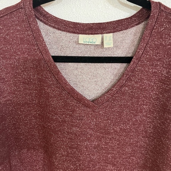 Logo launch long sleeve tunic 2X top V-neck - Picture 2 of 6